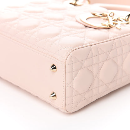Christian Dior Lambskin Cannage Small Lucky Badges My Lady Dior Pink 9 of 12