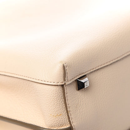 MCM Grained Calfskin Large Milla Hobo Natural 10 of 11