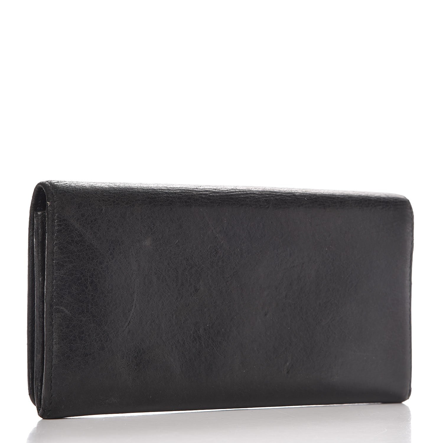 Balenciaga Agneau Giant 12 Rose Gold Hardware Money Wallet Black 12 of 18