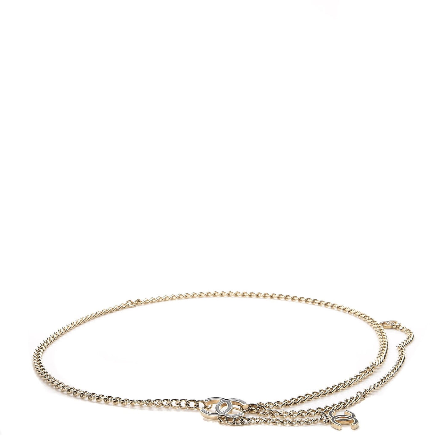 Enamel CC Ceinture Fantai Adjustable Belt Gold Black