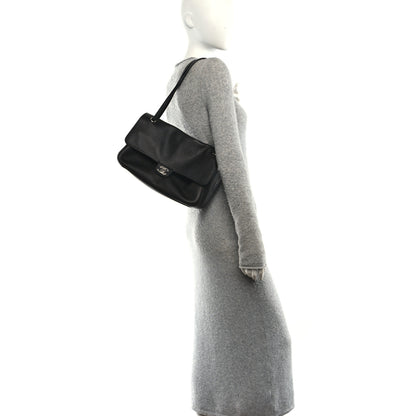 Chanel Grained Calfskin Small Souplissimo Maxi Flap Black 2 of 10