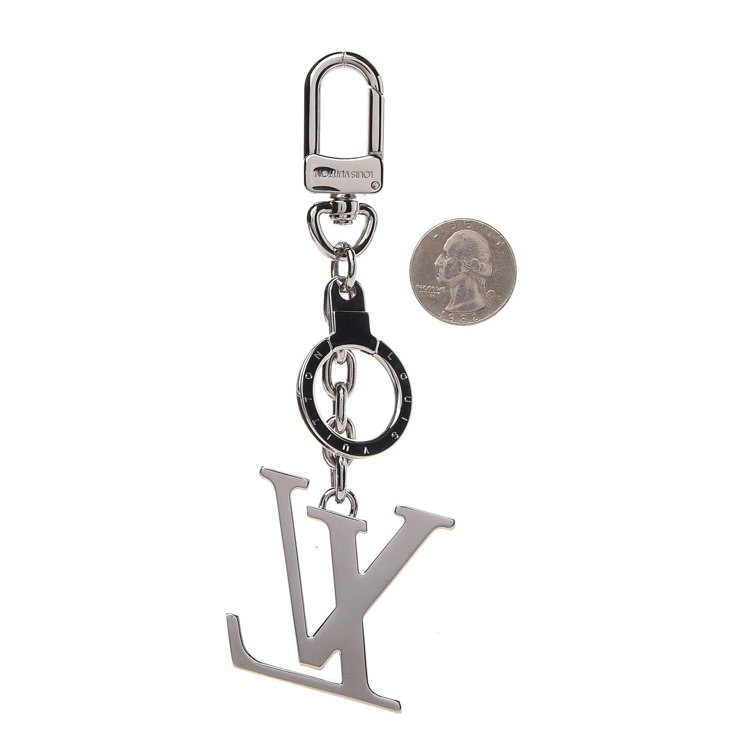 LV Facettes Key Holder Silver