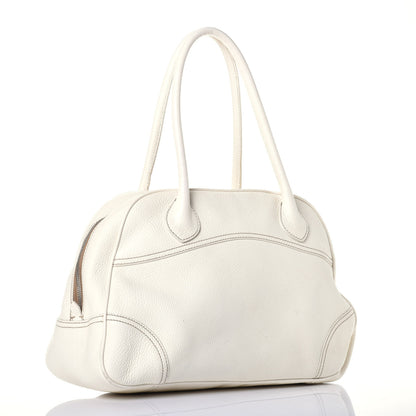 Prada Vitello Phenix Bowling Bag White 3 of 8