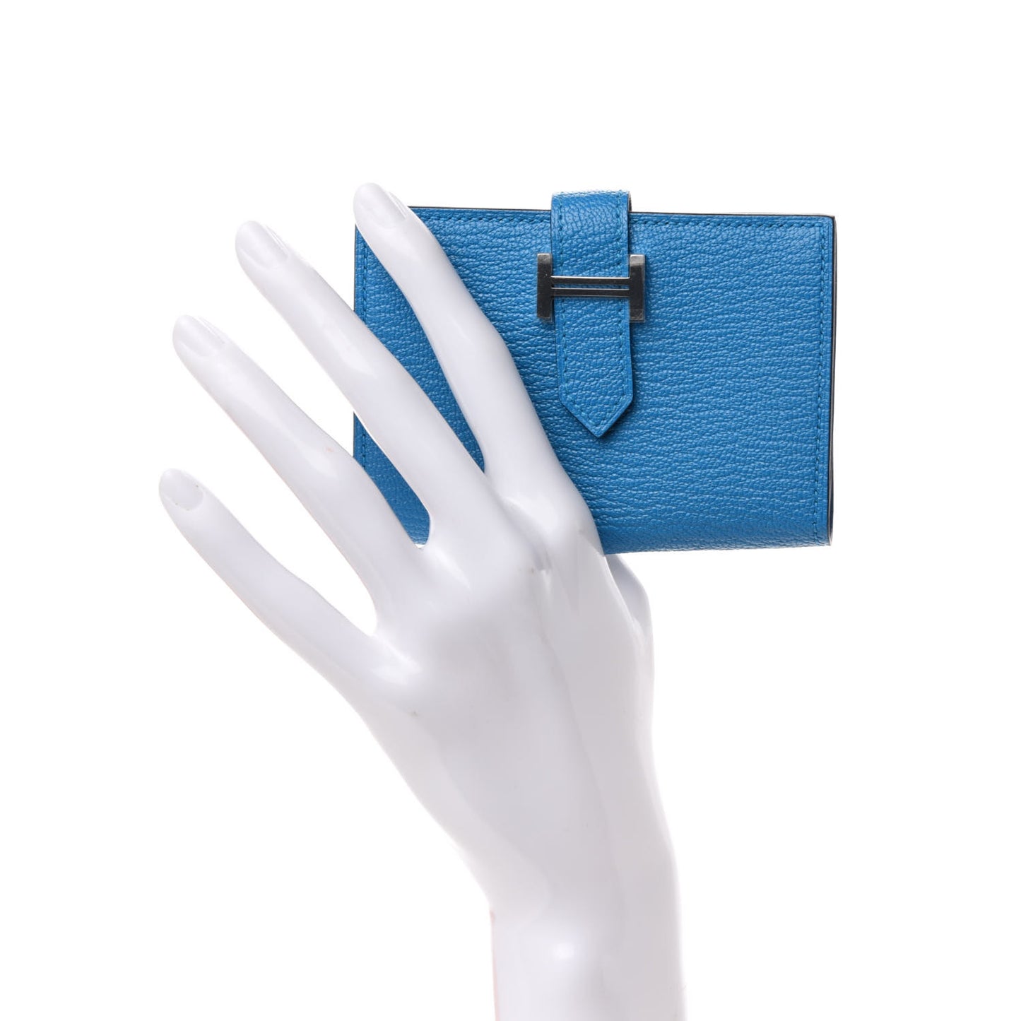 Chevre Mysore Bearn Card Holder Wallet Bleu Paradis