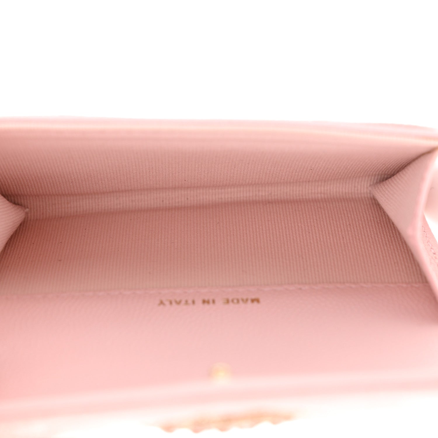 Chanel Caviar Quilted Crystal CC Flap Card Holder Pink 5 of 11