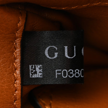 Gucci Roxy Calfskin Web Mini Blondie Shoulder Bag Cognac 8 of 11