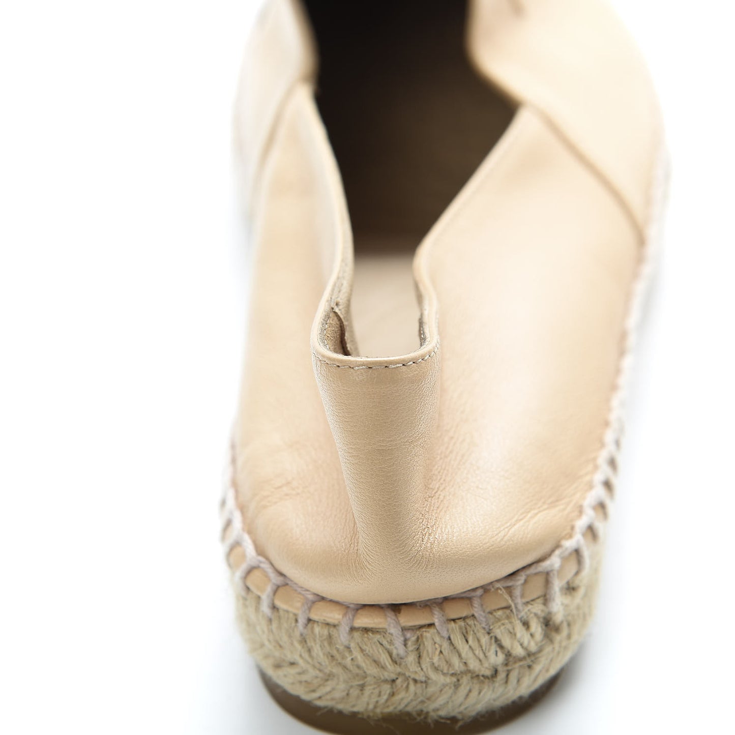 Lambskin CC Espadrilles 40 Beige Black