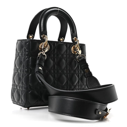 Christian Dior Lambskin Cannage Small My ABCDior Lady Dior Black 3 of 10
