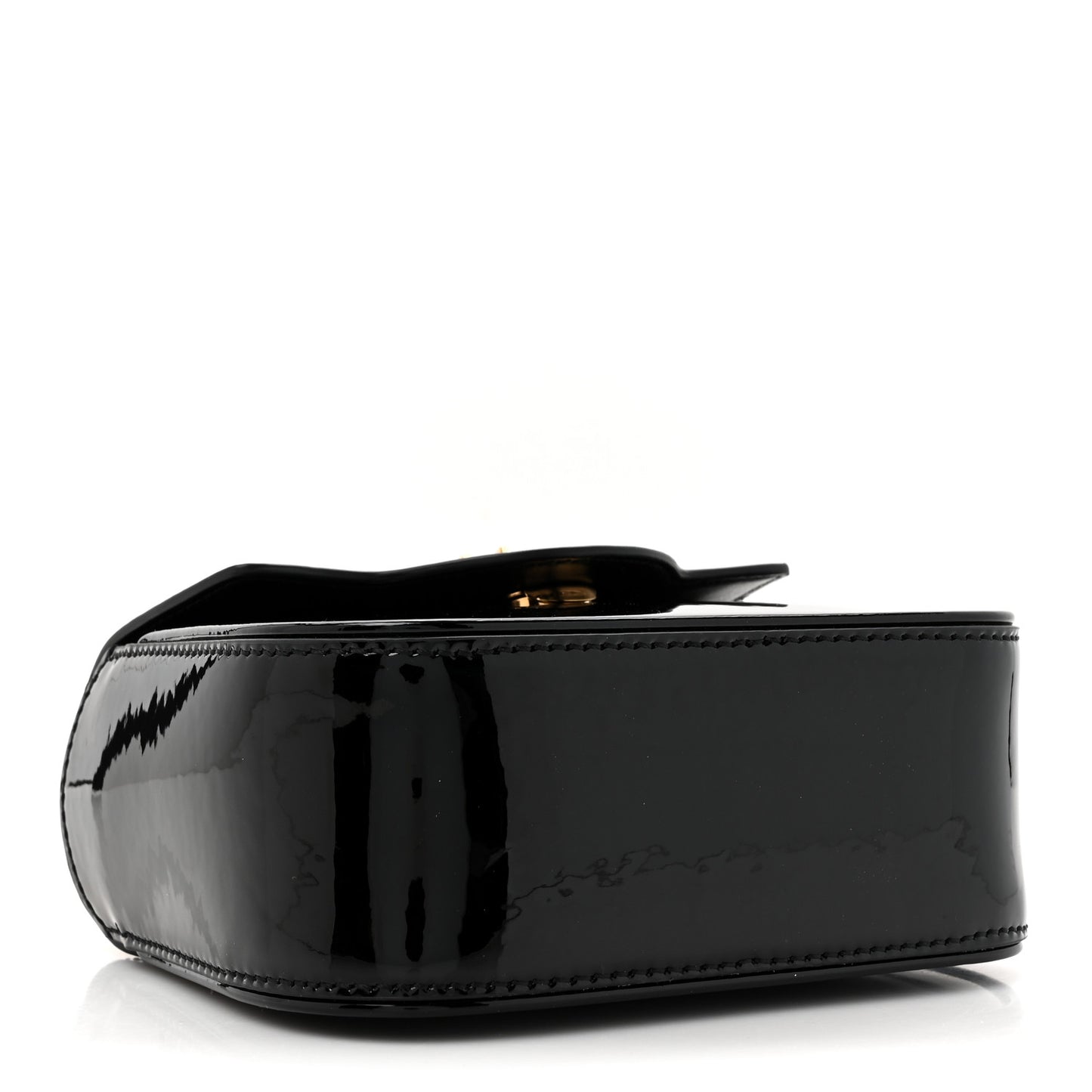 Patent Mini La Medusa Bag Black