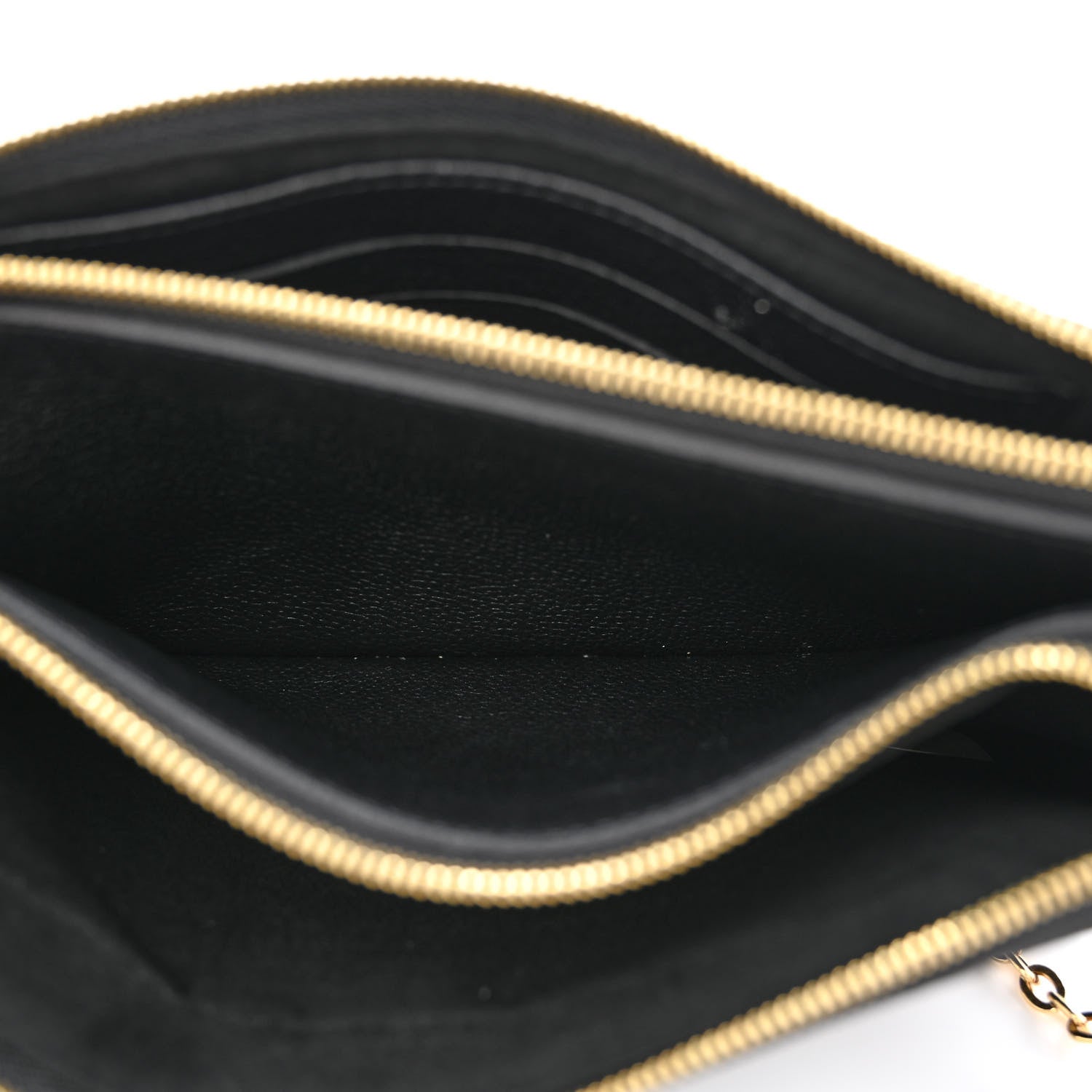 Louis Vuitton Empreinte Double Zip Pochette Black 6 of 14