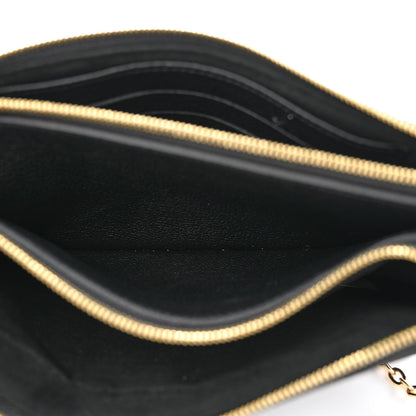Louis Vuitton Empreinte Double Zip Pochette Black 6 of 14