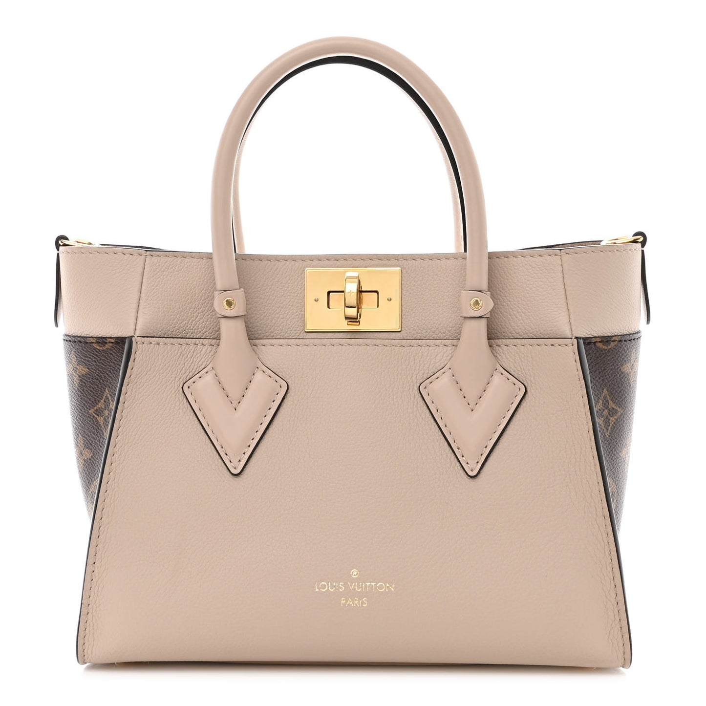 Calfskin Monogram On My Side PM Greige