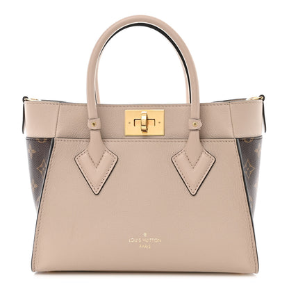 Louis Vuitton Calfskin Monogram On My Side PM Greige 1 of 9