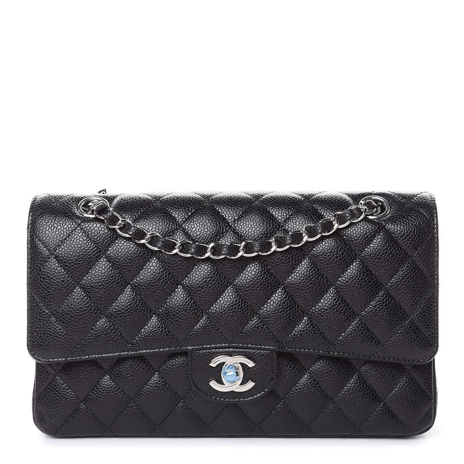 Chanel Caviar Quilted Medium Double Flap Black 1 of 10