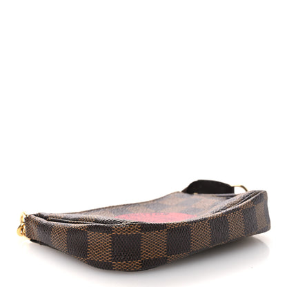 Louis Vuitton Damier Ebene Complice Trunks and Bags Mini Pochette Accessories Red 4 of 12