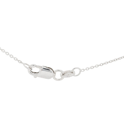 Roberto Coin 18K White Gold Diamond Medium Tiny Treasures Circle Pendant Necklace 5 of 8