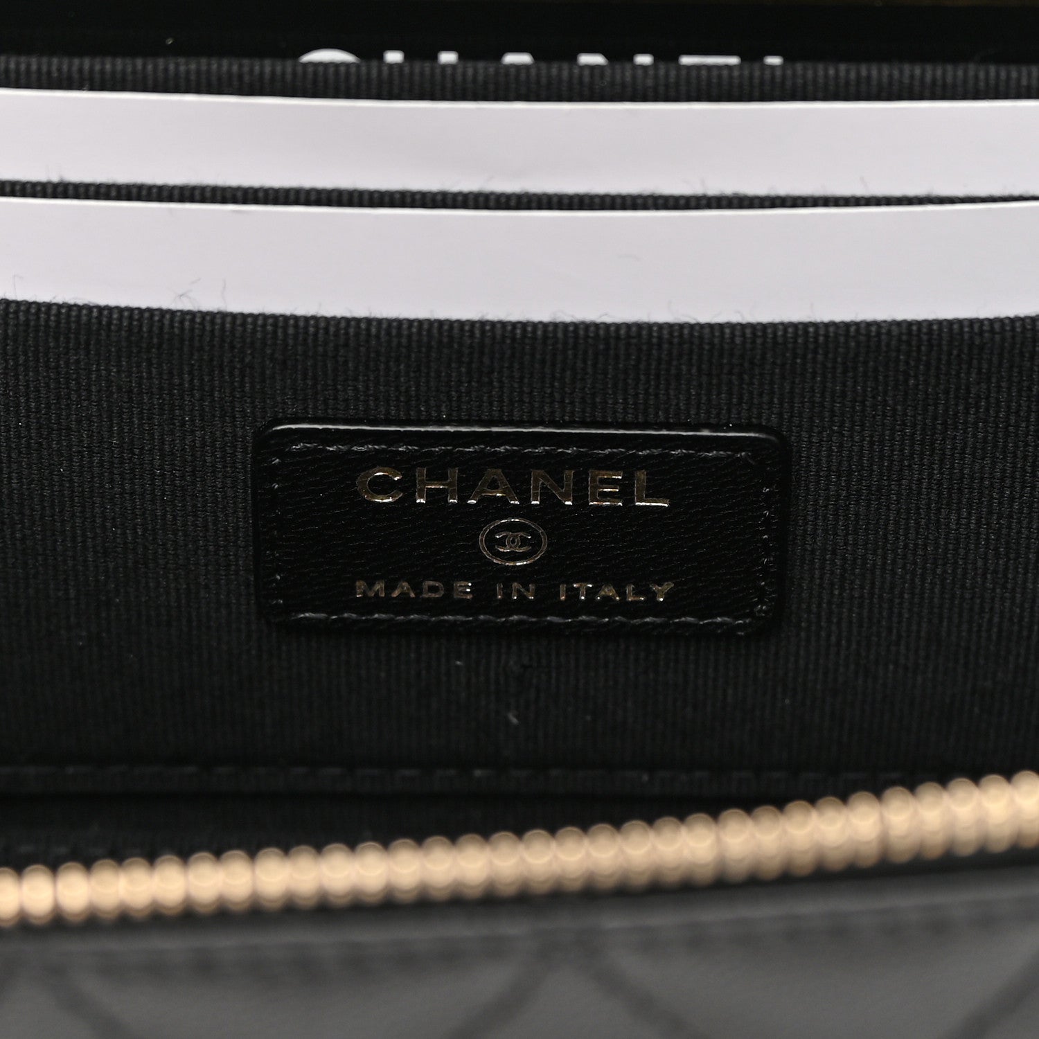 Chanel Lambskin Quilted Small Top Handle Vanity Case With Chain Black 6 of 12