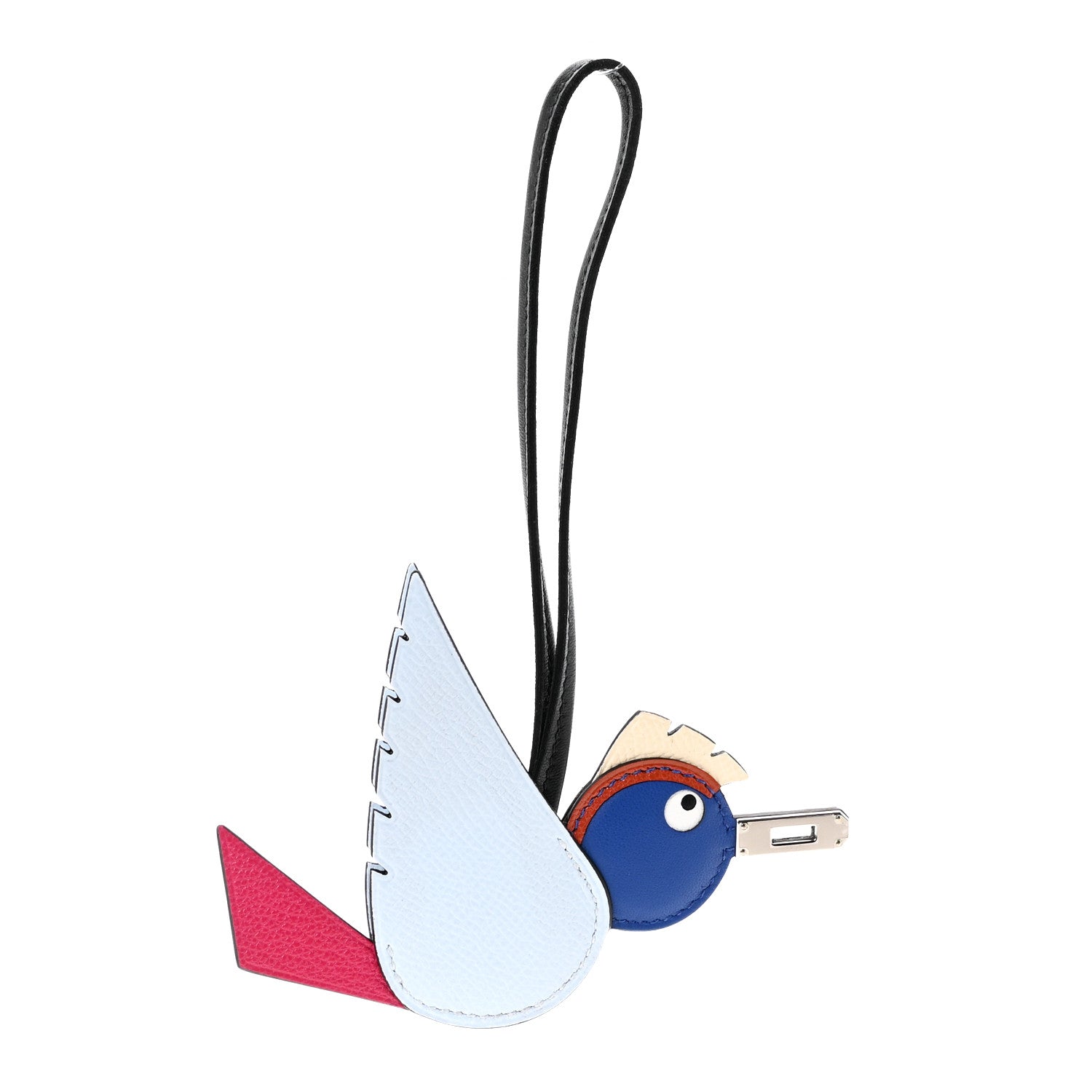 Hermes Epsom Swift Chevre Mysore Birdy Bag Charm Bleu Brume Rose Mexico Bleu Royal Cuivre Nata Black 1 of 5