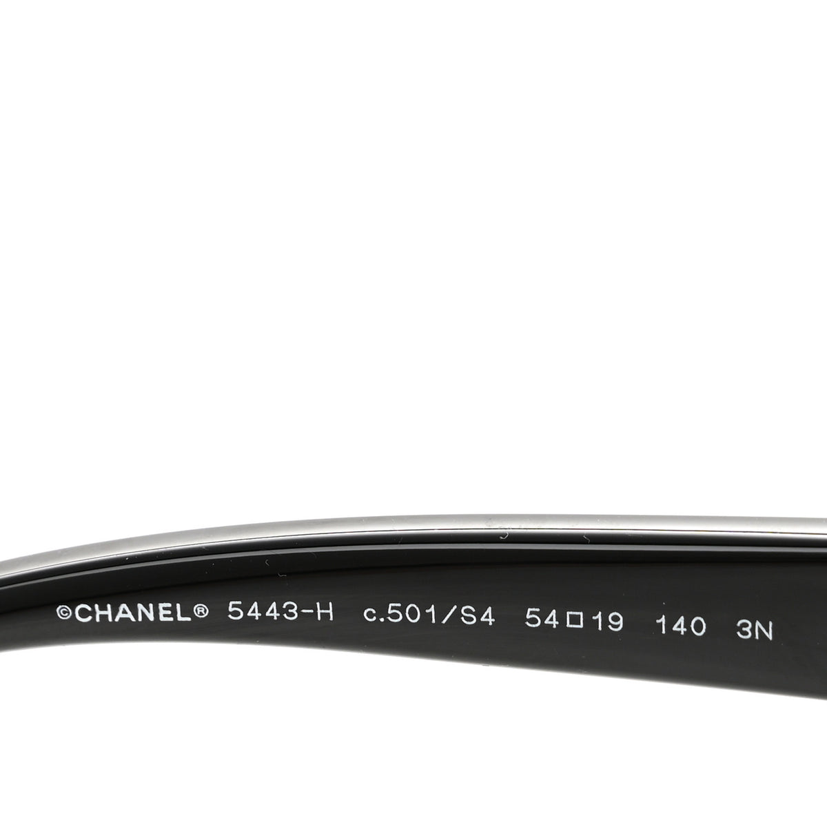 Chanel Acetate Glass Pearls Cat Eye Sunglasses 5443-H Black 5 of 9