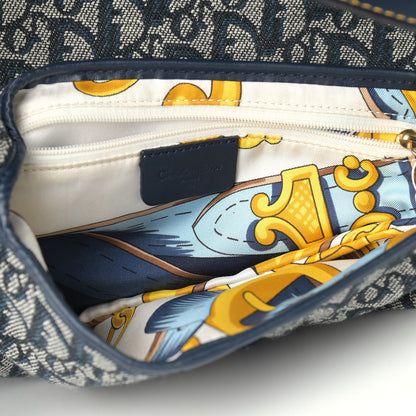 Christian Dior Monogram Saddle Bag Blue 7 of 9