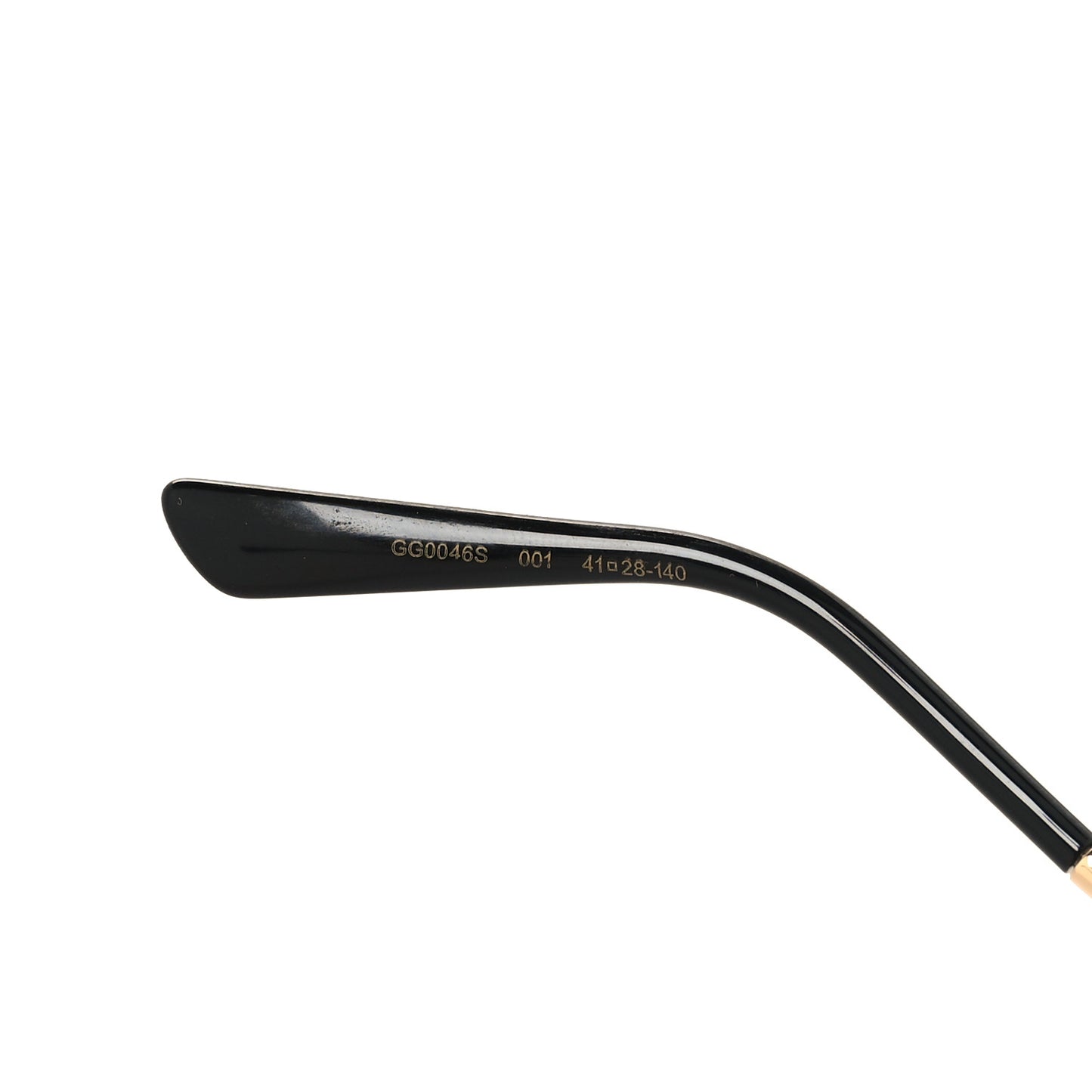 Metal Crystal Cat Eye Sunglasses GG0046S Gold Grey