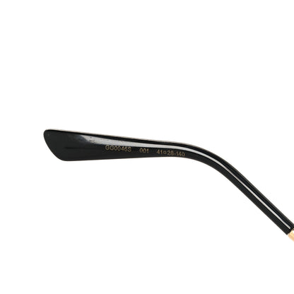 Gucci Metal Crystal Cat Eye Sunglasses GG0046S Gold Grey 6 of 7