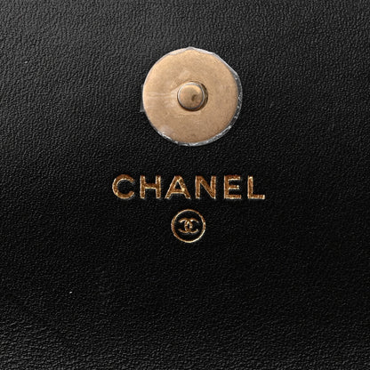Chanel Lambskin Quilted Chanel 19 Flap Phone Holder With Chain Black 6 of 11