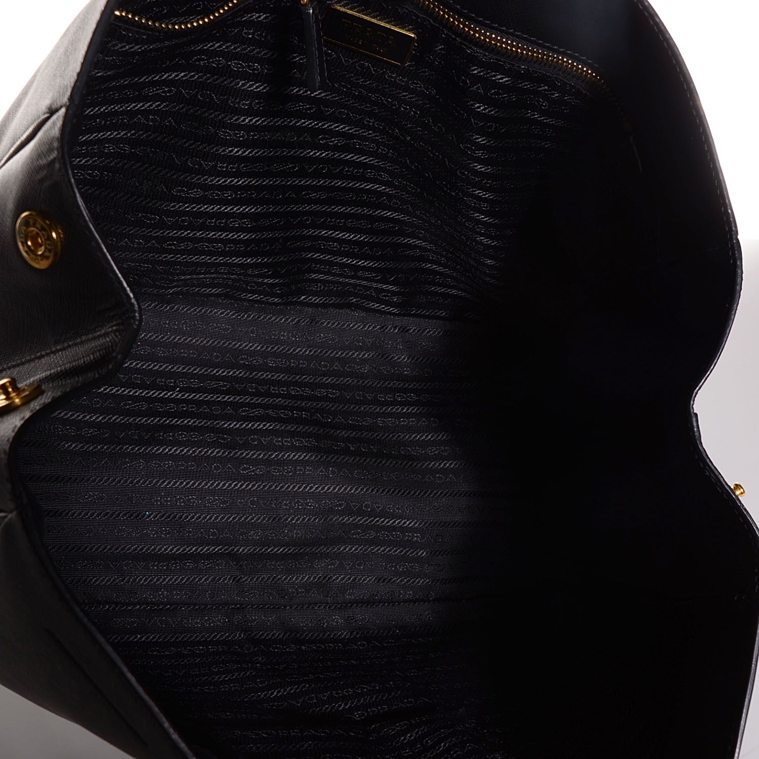 Prada Saffiano Lux Large Tote Nero Black 5 of 9