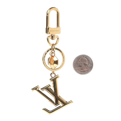 Louis Vuitton LV Facettes Bag Charm Key Holder Gold 2 of 6
