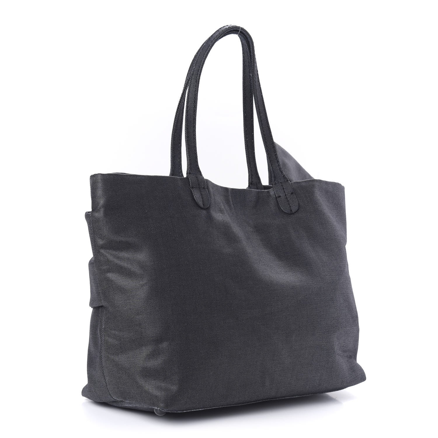 Valentino Garavani Canvas Lacca Bow Tote Black 3 of 9