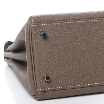 Hermes Togo Kelly Retourne 32 Etoupe 8 of 10