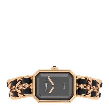Chanel Stainless Steel Lambskin 20mm Chain Premiere Quartz Watch Gold M 2 of 4