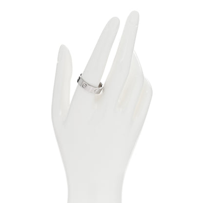 Cartier 18K White Gold 5.5mm LOVE Ring 61 9.75 2 of 5