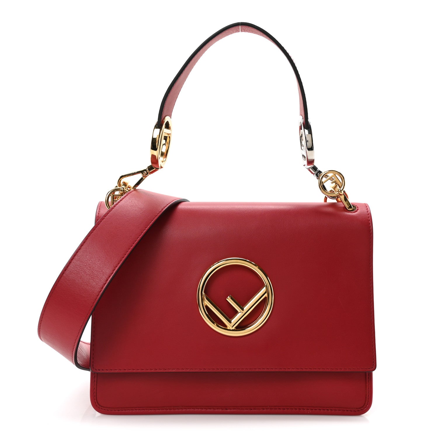 Fendi Vitello Century Opaco F is Fendi Kan I Shoulder Fragola 1 of 10