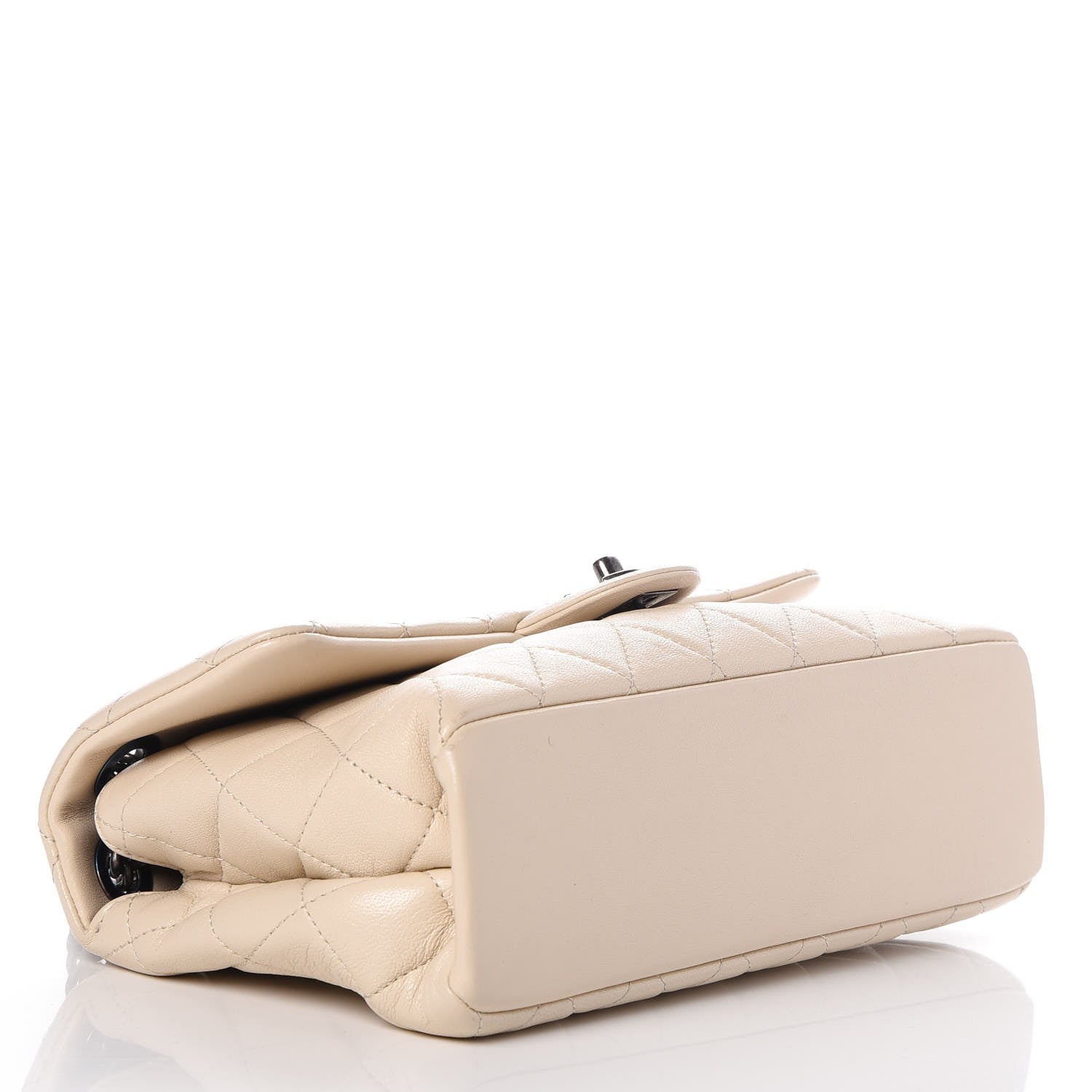 Chanel Goatskin Quilted Medium Flap Off White 4 of 10