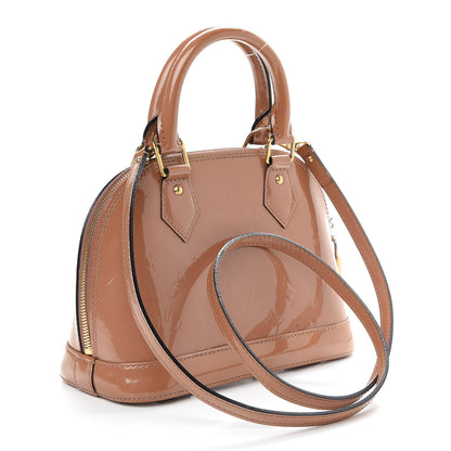 Louis Vuitton Vernis Alma BB Rose Velours 3 of 8