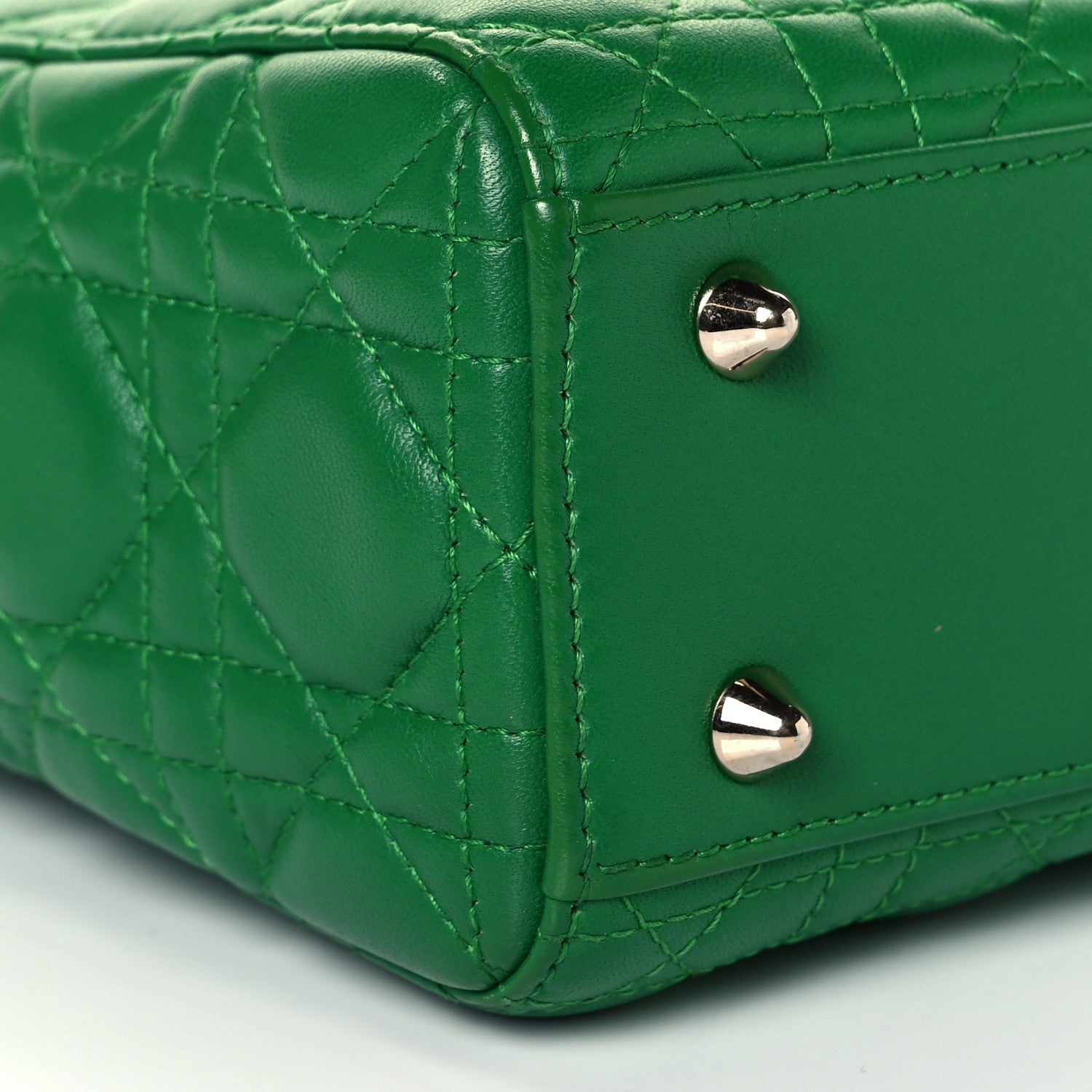 Christian Dior Lambskin Cannage Small Lucky Badges My Lady Dior Green 7 of 10