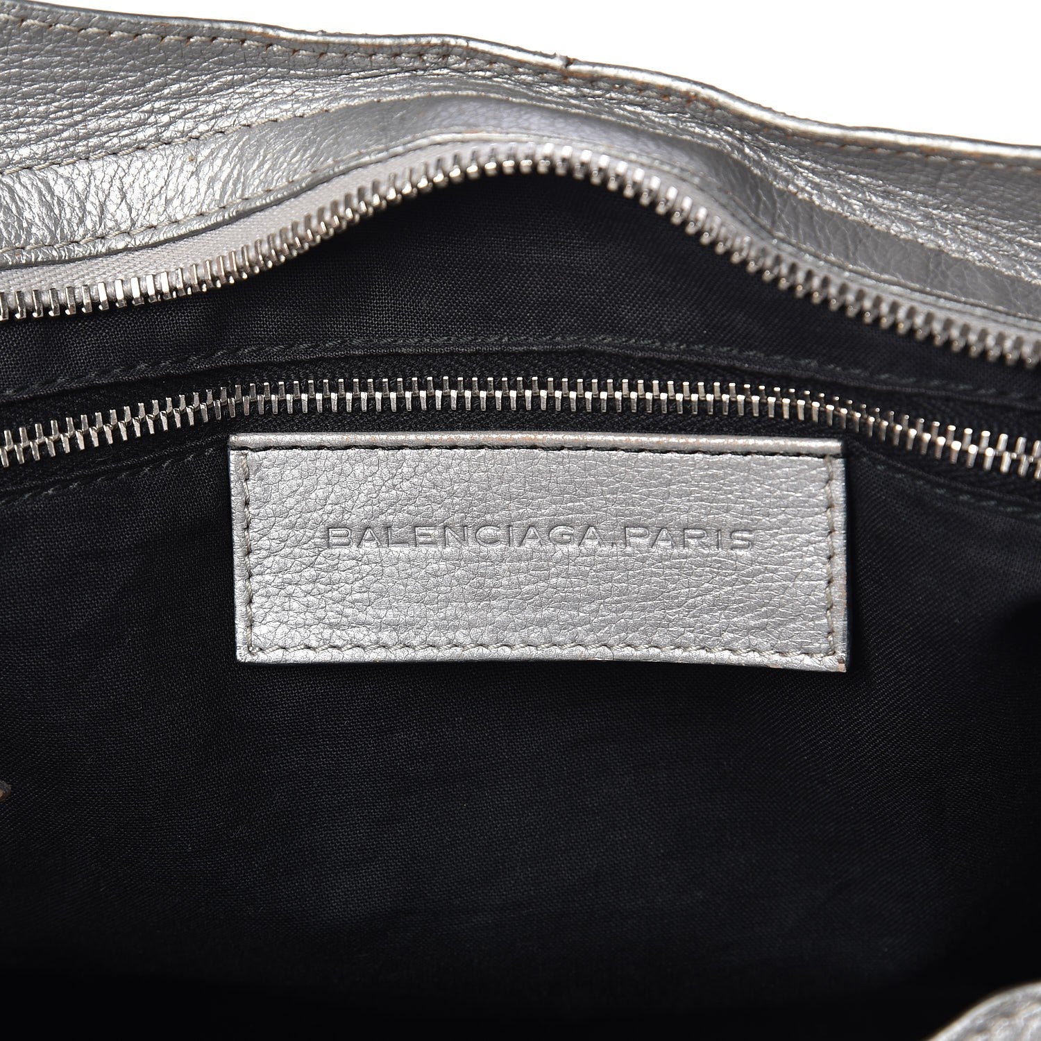 Balenciaga Pearlescent Goatskin Classic Palladium Hardware City Gris Gris Light 7 of 12
