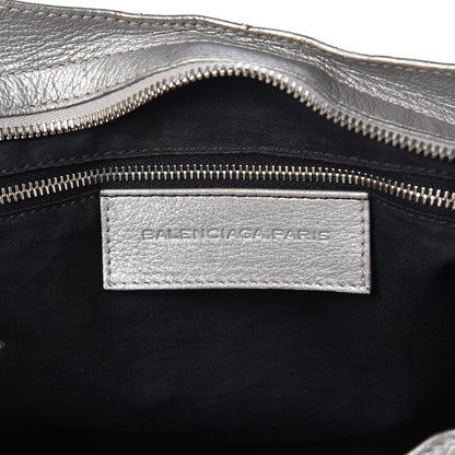 Balenciaga Pearlescent Goatskin Classic Palladium Hardware City Gris Gris Light 7 of 12