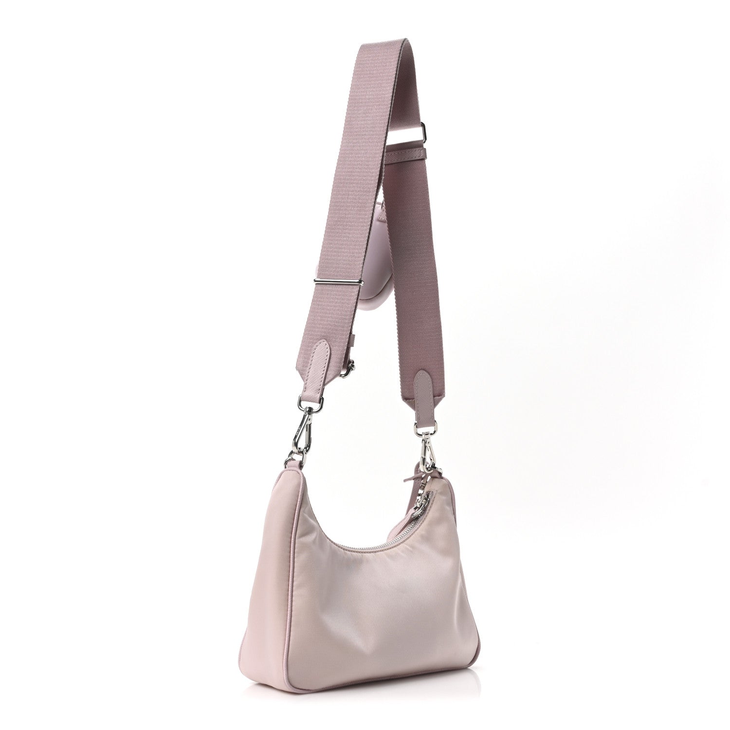 Prada Nylon Re-Edition 2005 Shoulder Bag Alabastro 3 of 10