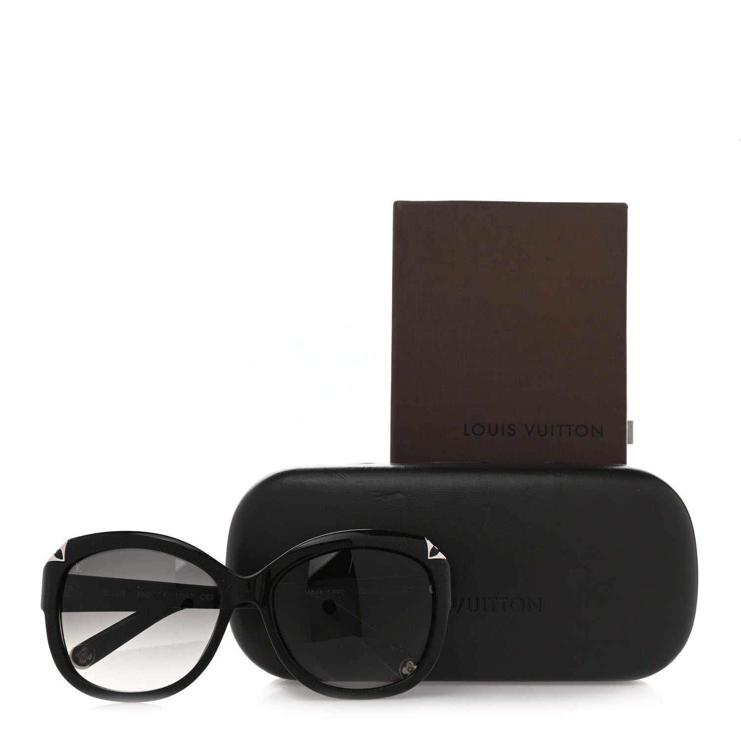 Louis Vuitton Acetate Hortensia Sunglasses Z0485E Black Glitter 8 of 8