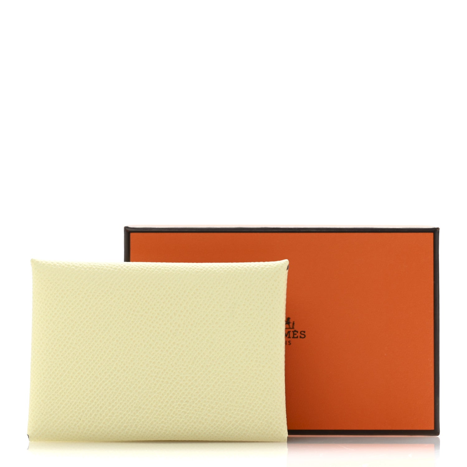 Hermes Epsom Calvi Duo Card Case Jaune Milton 9 of 9