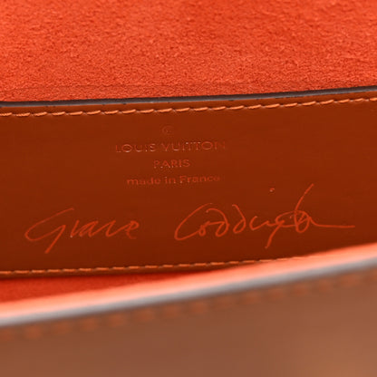 Louis Vuitton Calfskin Catogram Twist Shoulder Bag MM Marron 6 of 9