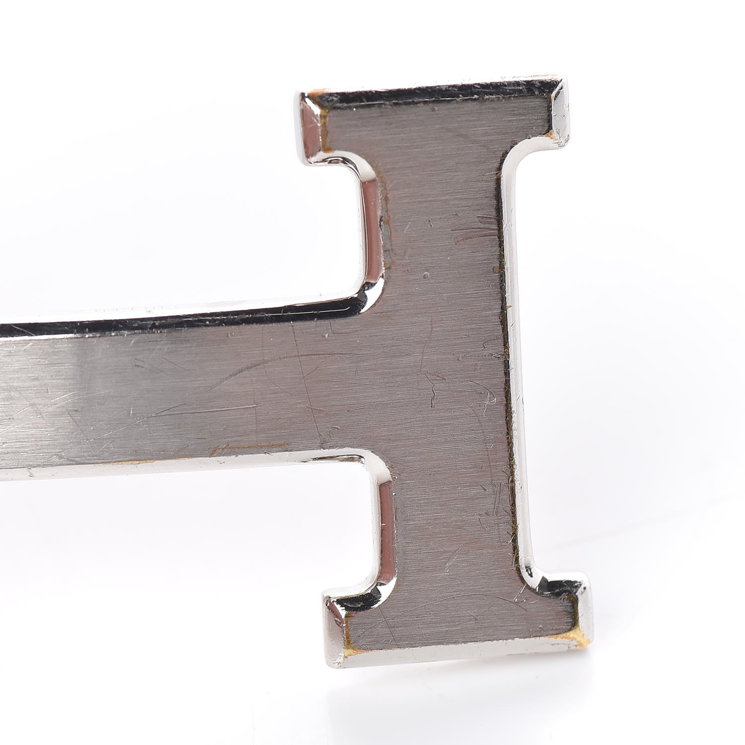 Hermes Brushed Palladium 32mm H Belt Buckle 7 of 7