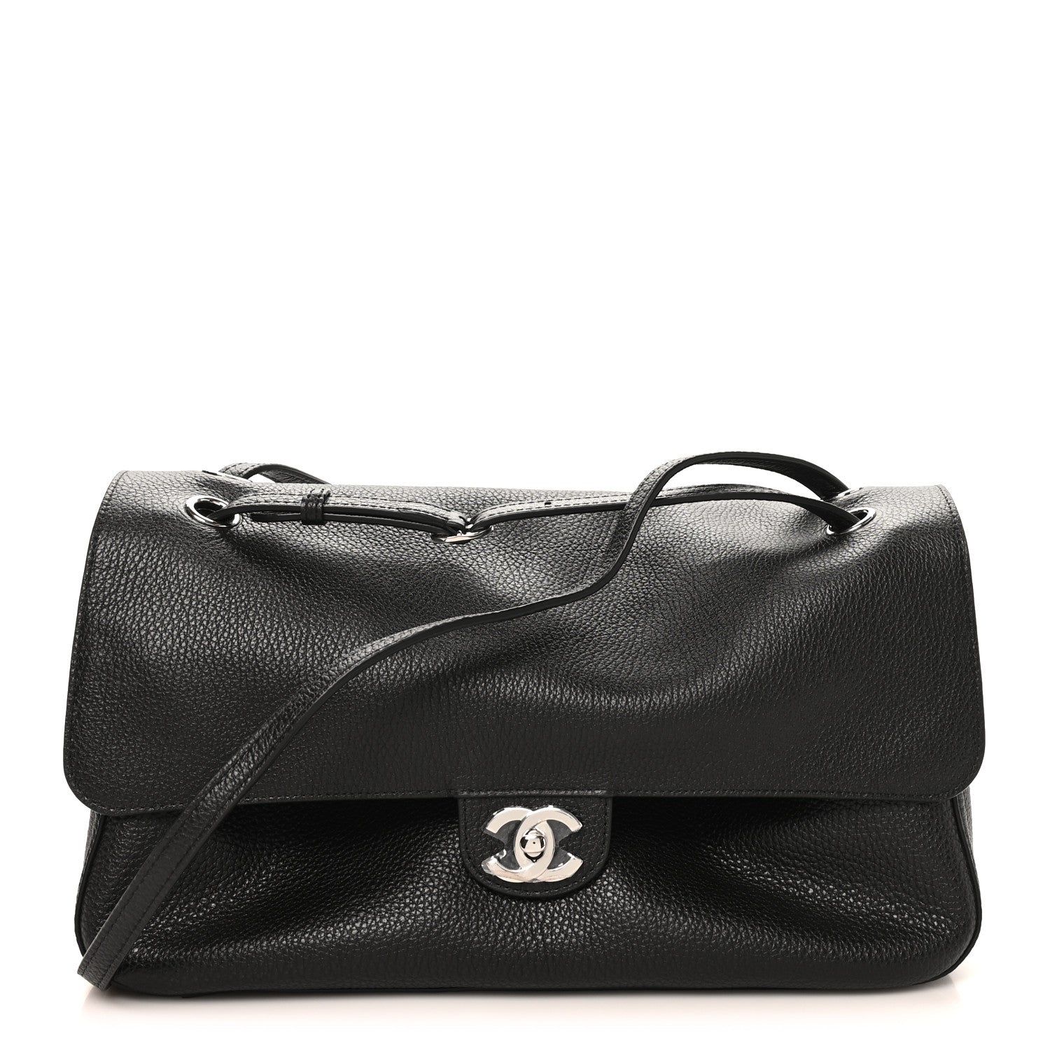 Chanel Grained Calfskin Small Souplissimo Maxi Flap Black 1 of 10