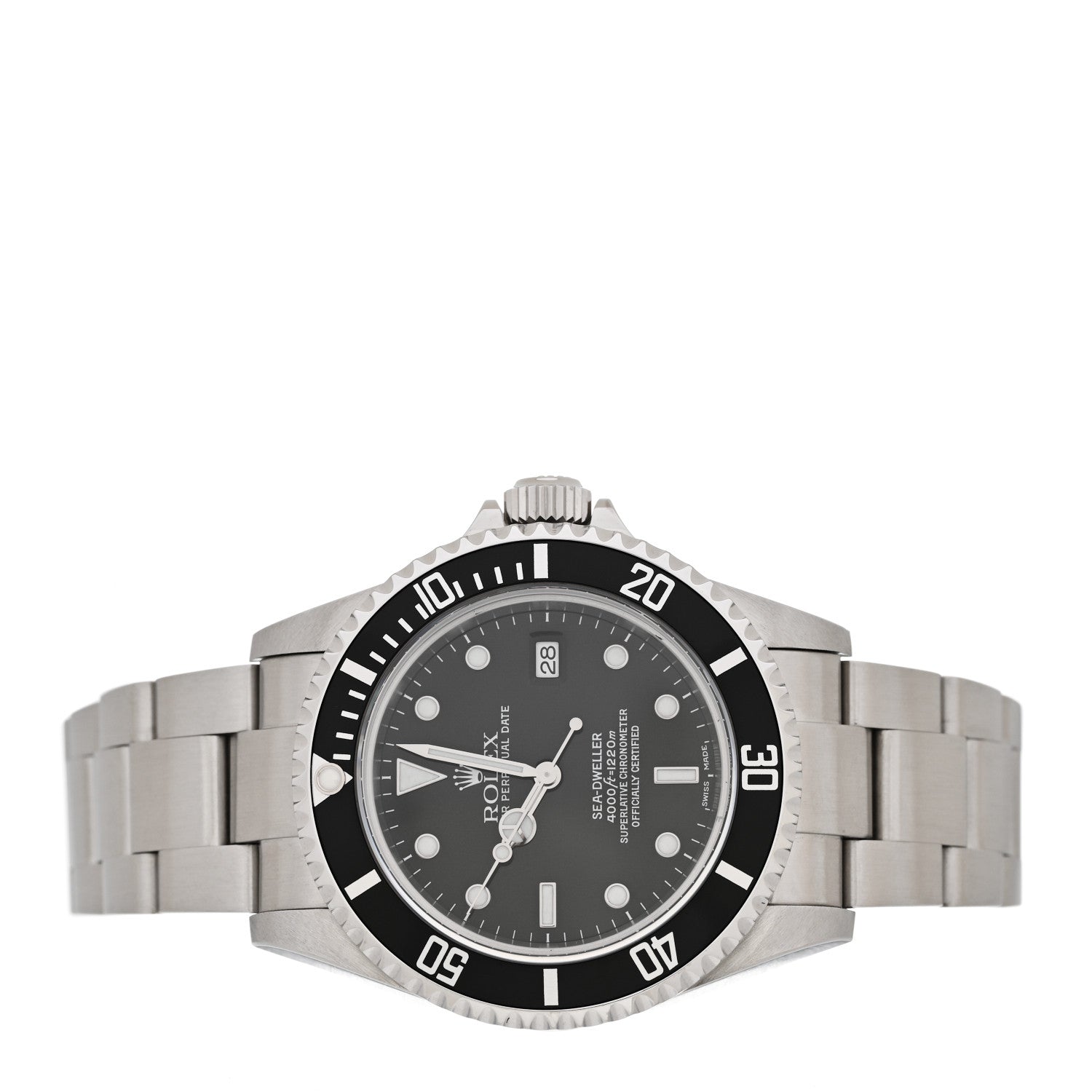 Rolex Stainless Steel 40mm Sea-Dweller Oyster Perpetual Watch Black 16600 2 of 5