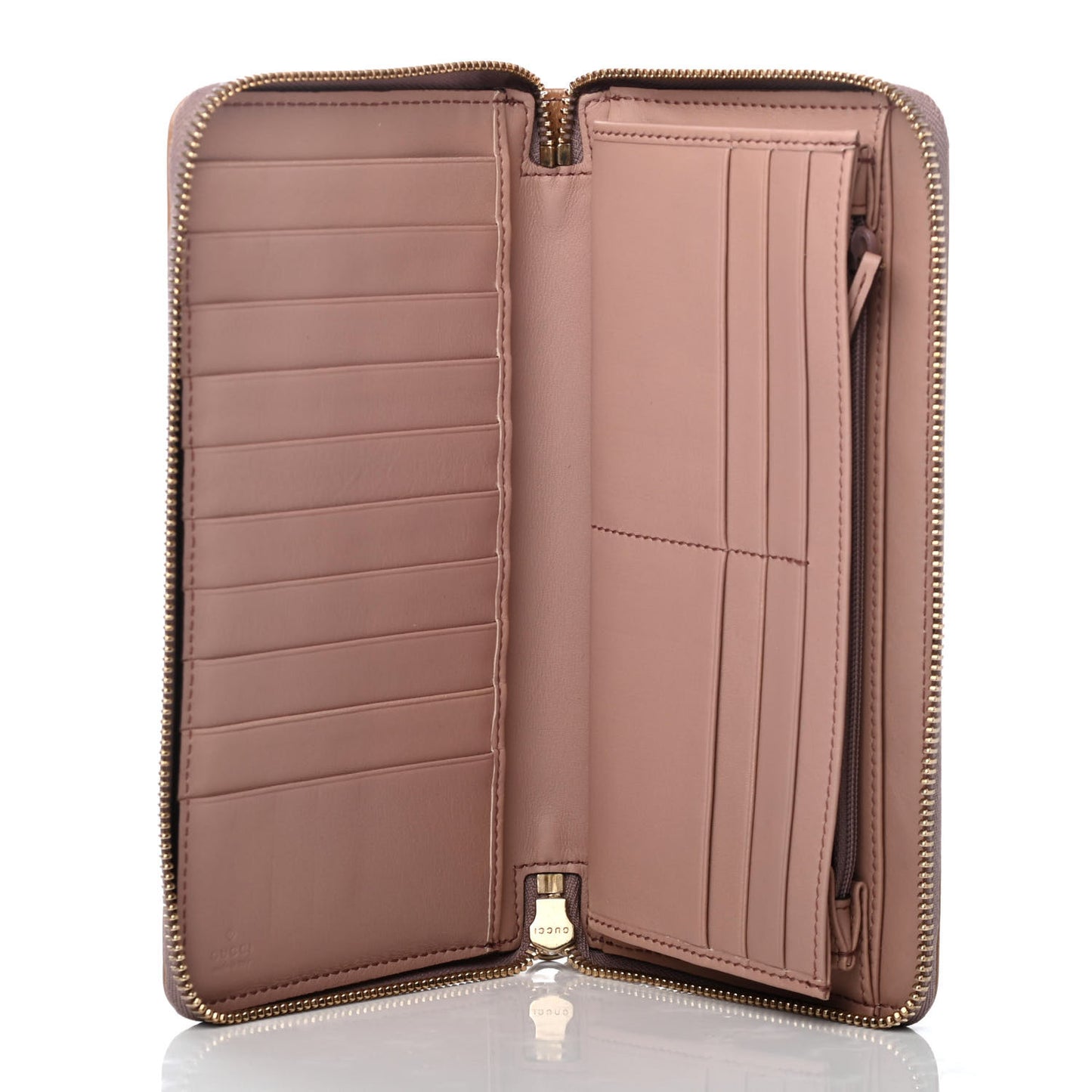 Patent Soho Zip Around Wallet Dark Cipria