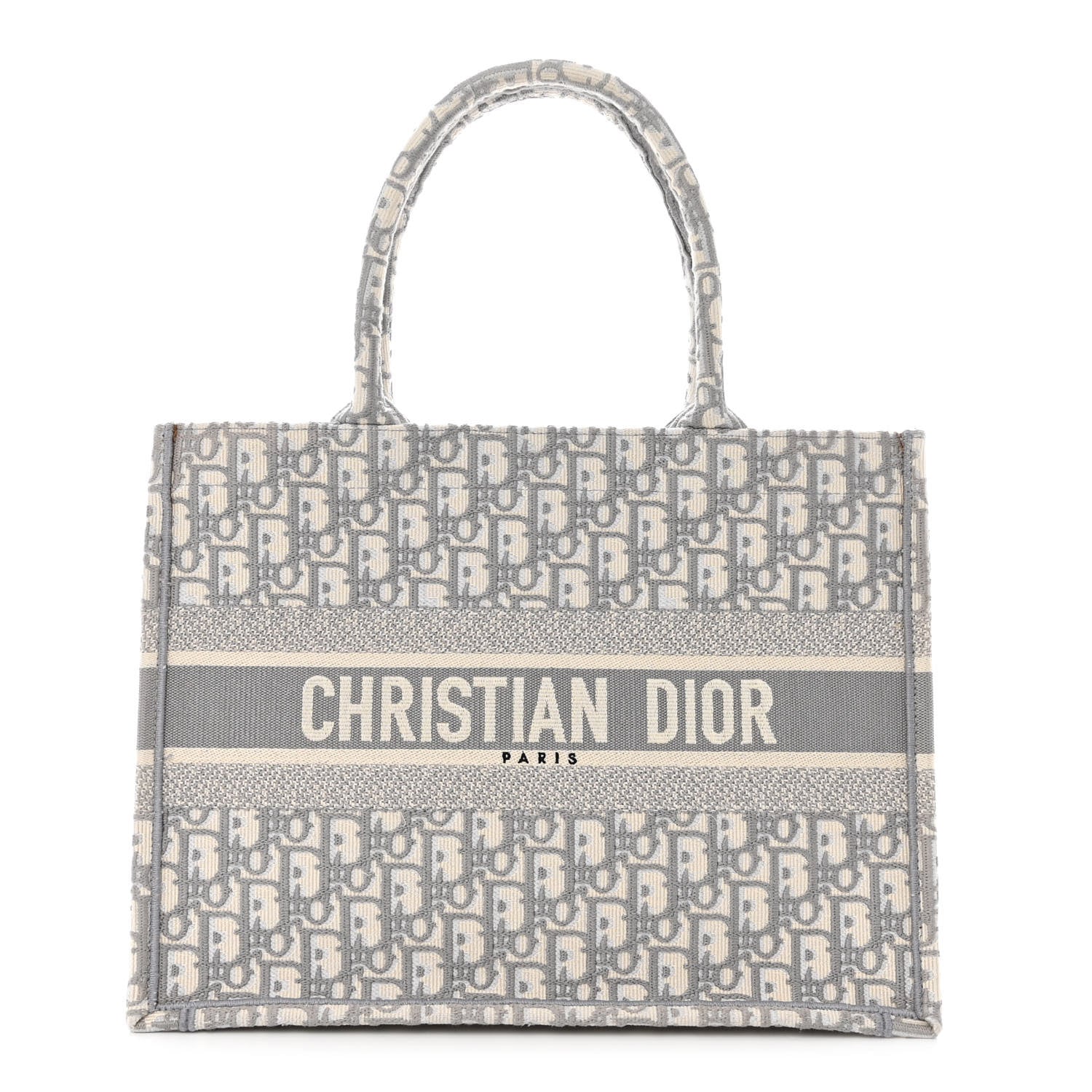 Christian Dior Oblique Medium Book Tote Grey 1 of 13