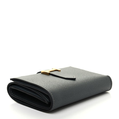 Hermes Epsom Tri-Fold Compact Bearn Wallet Bleu Orage 4 of 7