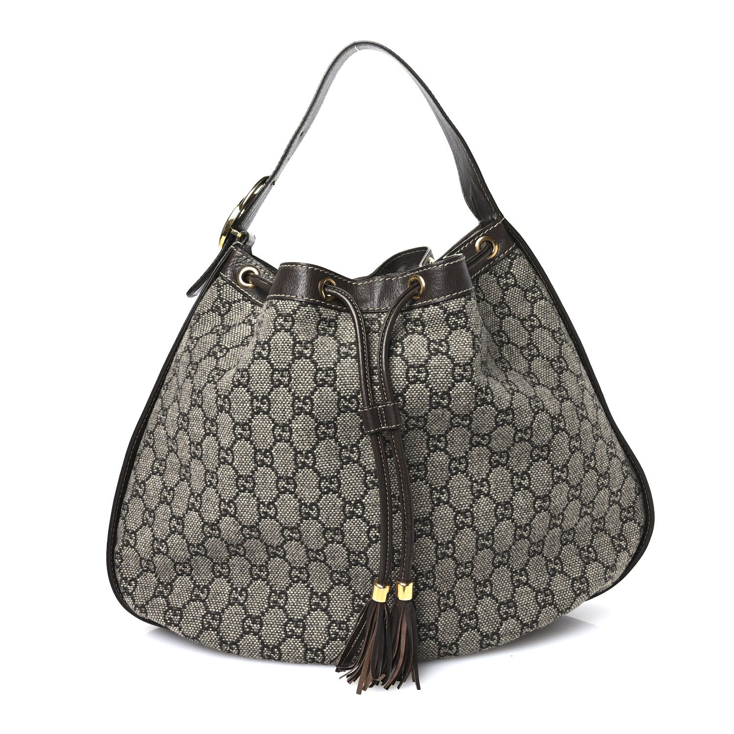 Gucci Monogram Medium Interlocking Icon Shoulder Bag Dark Brown 1 of 13